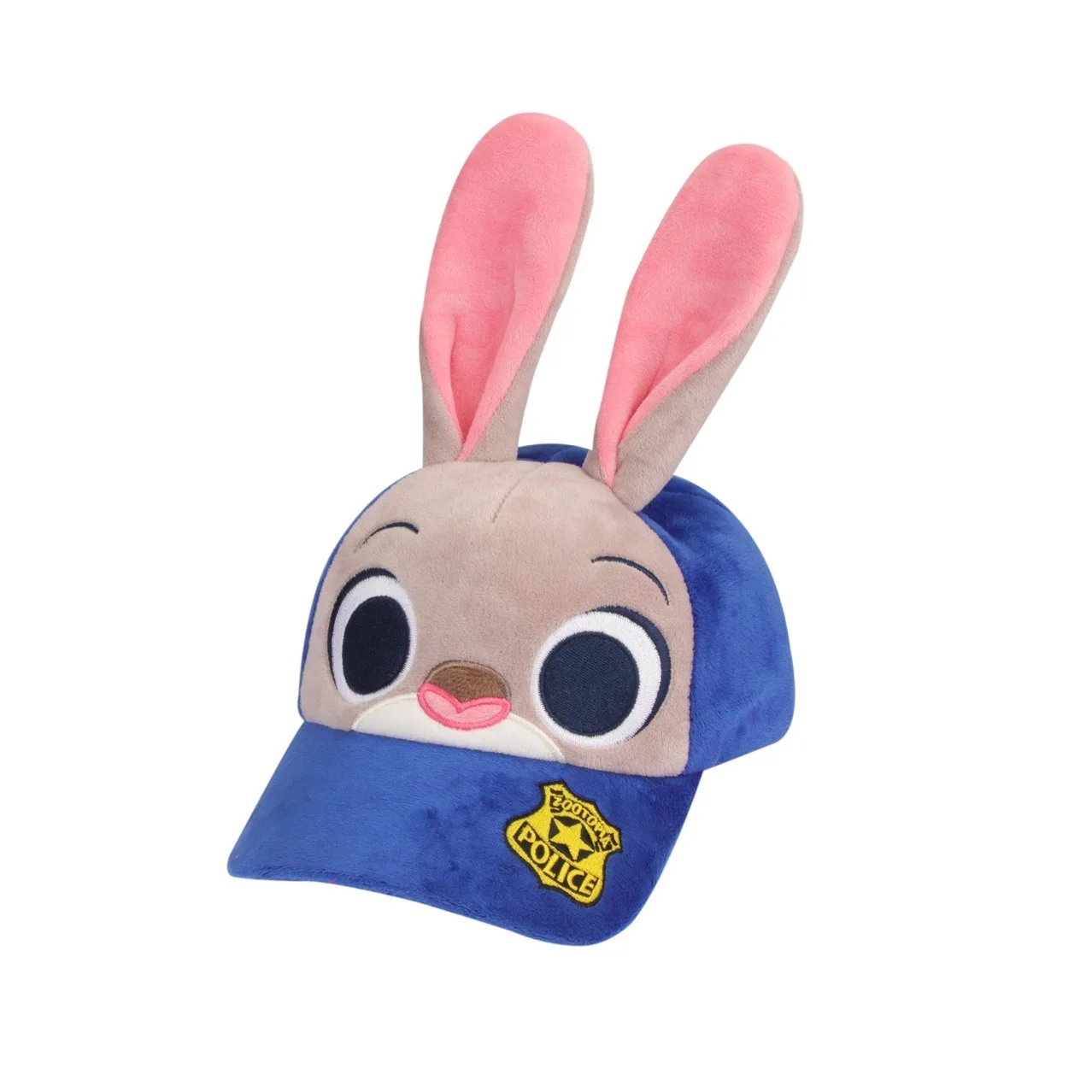 

Zootopia Judith Hat Cute Cartoon Baseball Caps Sun Caps Rabbit Ear Caps Cosplay Prop Autumn Winter Plush Hat