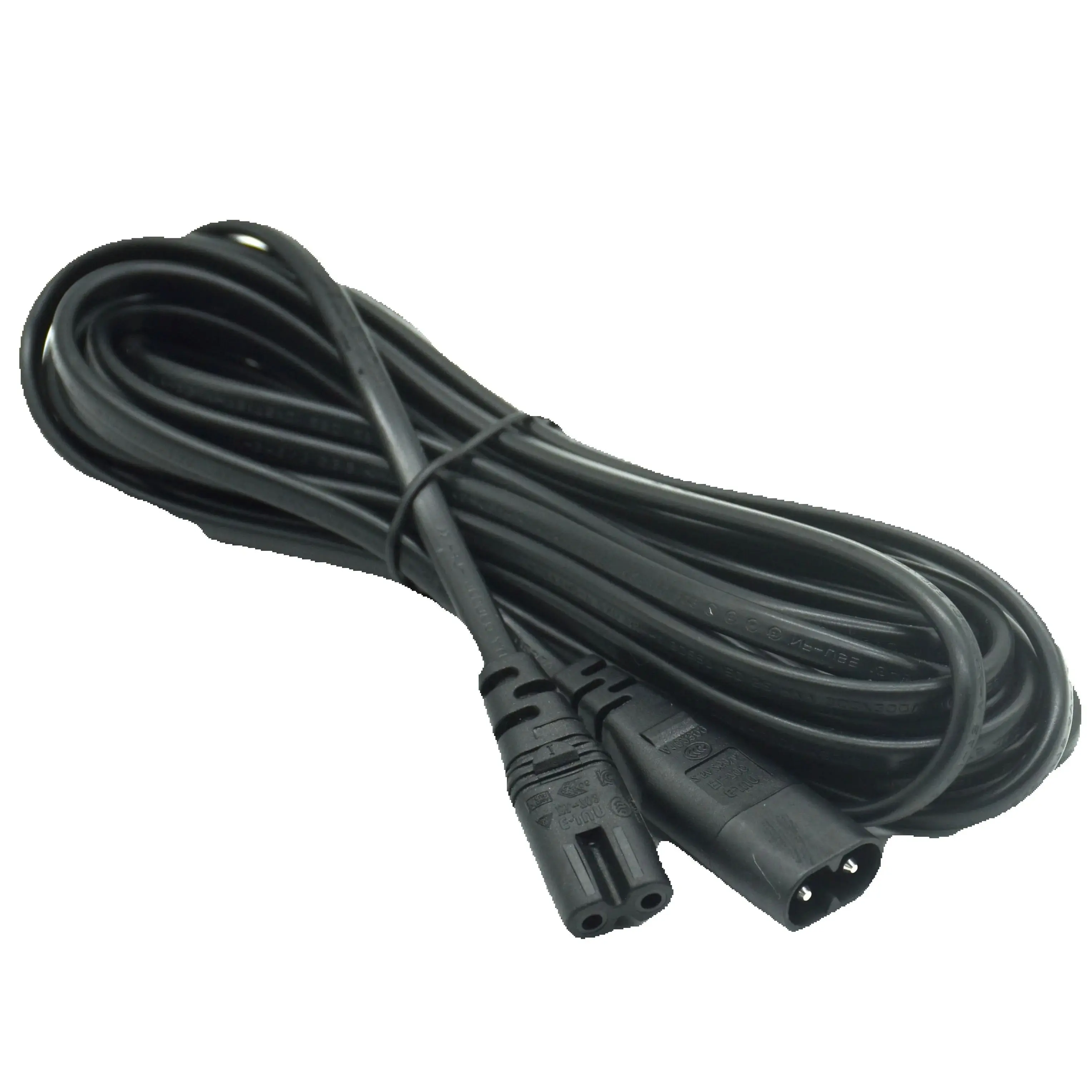 IEC 320 C7 To C8 Extension Cords C8 Male To C7 Female Power Cable Extended C7 TO  Figure 8 Power Cord 0.3M 3M 5M Length Adapter