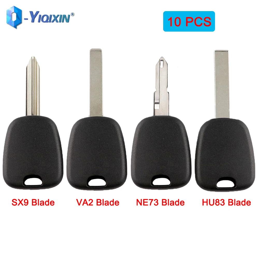 

YIQIXIN 10 PCS/Lot For Citroen C2 C3 C4 SX9 NE73 VA2 HU83 Fob Cover Car Transponder Key Case For Peugeot 106 107 307 207 306 406