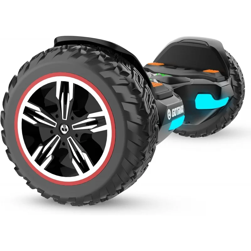 Gotrax 8.5 inci semua medan Hoverboard, ban Offroad, skuter keseimbangan Diri dengan Speaker musik, bersertifikat UL2272, baterai 144Wh Up