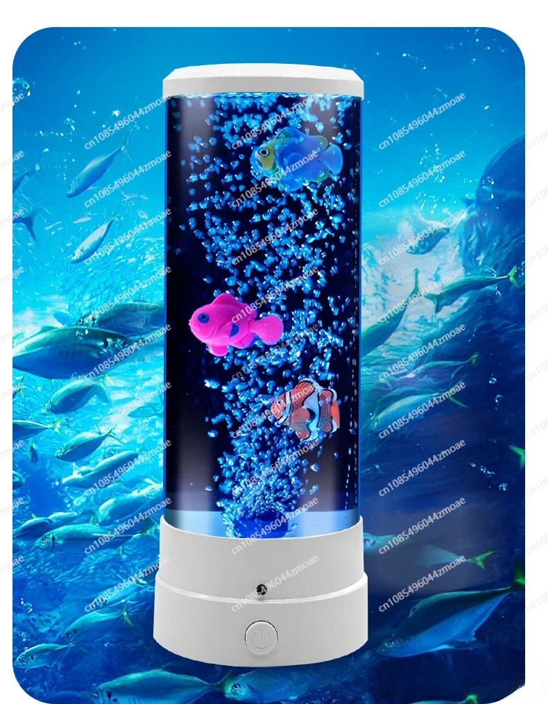 Bubble Fish LED colorato, luce ambientale per meduse USB