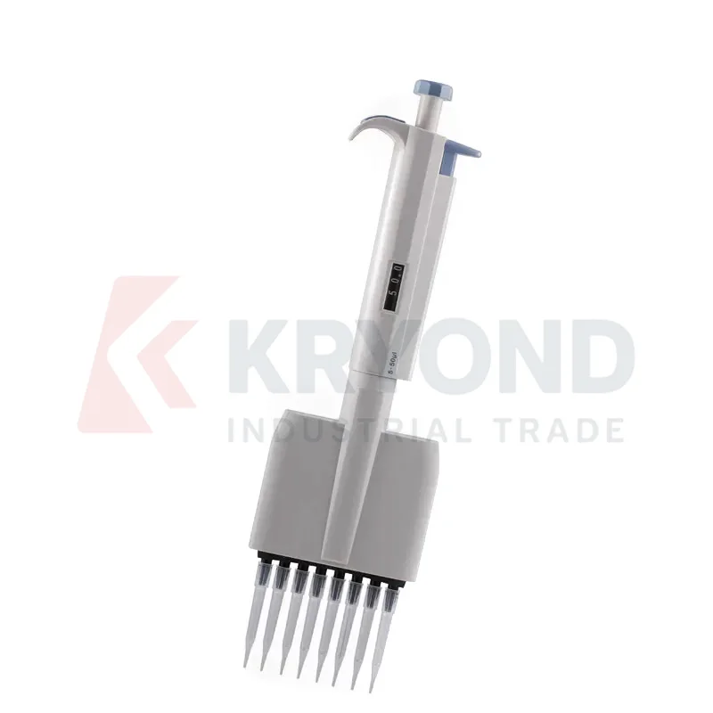 Multichannel Micropipette Adjustable Volume 0.5 300ul 8 12 Channel Pipettor Pipette Ejector 121C Autoclavable Lab Supply