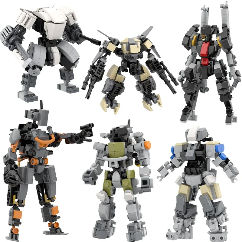 Mecha Robot MOC AF-03 AF-05 War Machine Building Blocks Kit Tapir Mining Mk1 Mk II Tactical Combat Figure DIY Kids Puzzle Toy