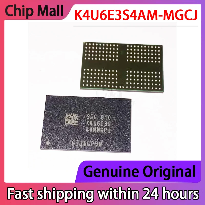 

1PCS New K4U6E3S4AM-MGCJ K4U6E3S4AM-MGCL 200FBGA Original LPDDR4X 3733Mbps 2GB Mobile Phone RAM in Stock