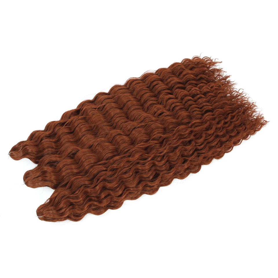 Extensiones de cabello para trenzar rizado burdeos sintético rizos Ariel crochet ombre verde agua wave twist afro 5