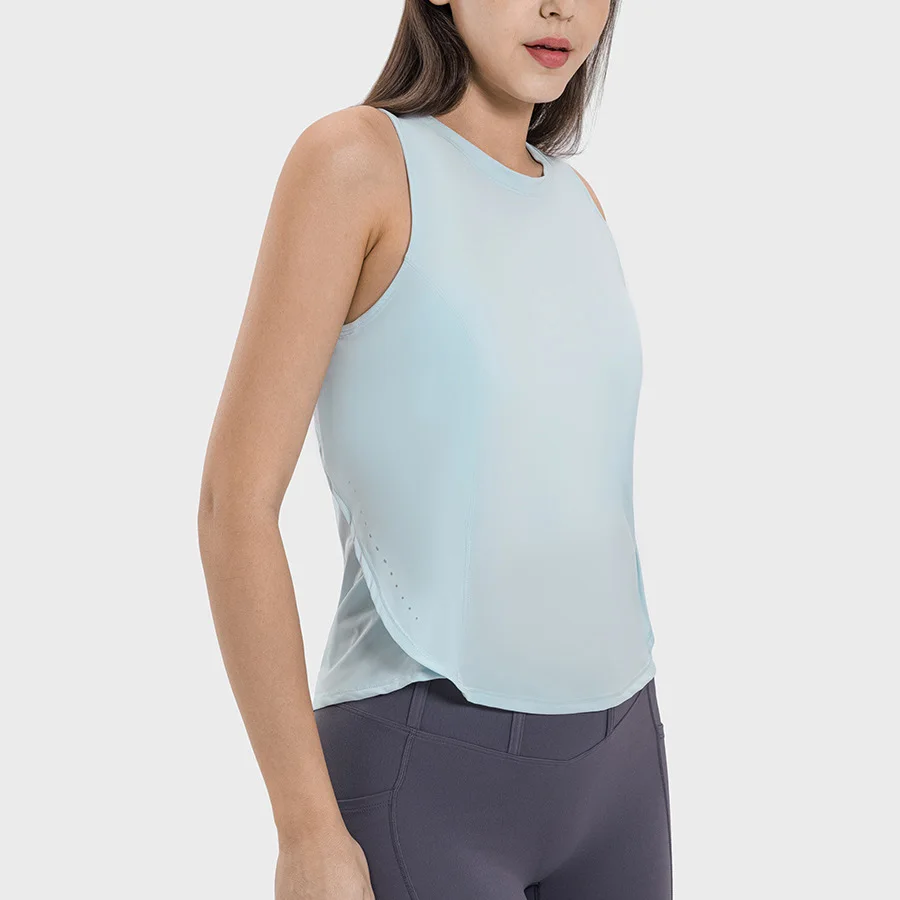 Buttery-soft Sculpt Panel Tank Top Sweat-wicking Breathable Classic Fit Waist Length Yoga Running Shirt With Reflective Details