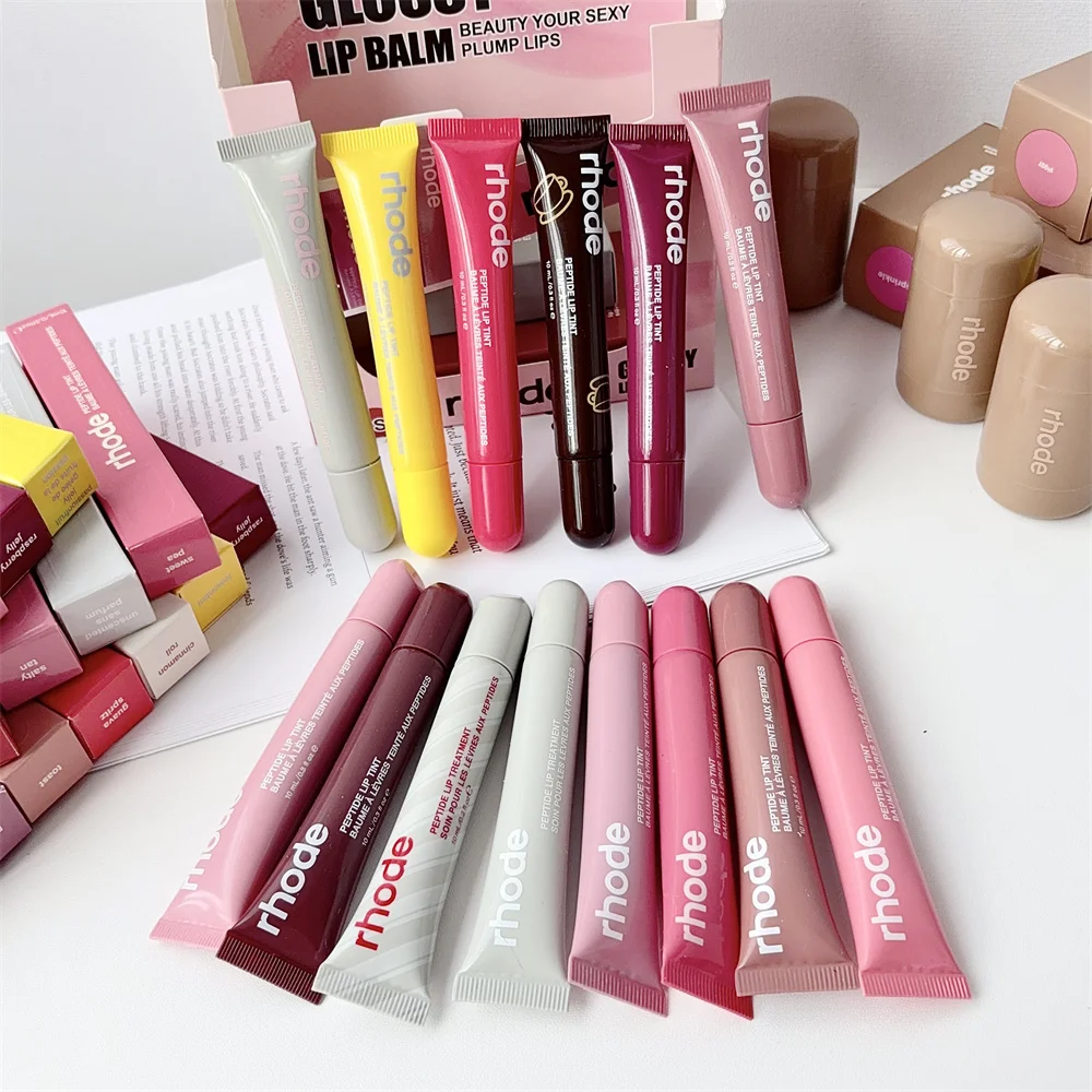 Limitierte Edition Peptid-Lippenfarbe Getönter Lipgloss Pflegende Feuchtigkeitsspendende Make-up-Lippenfarbe Pflegende Feuchtigkeitscreme Lippenstift-Glanzpflege