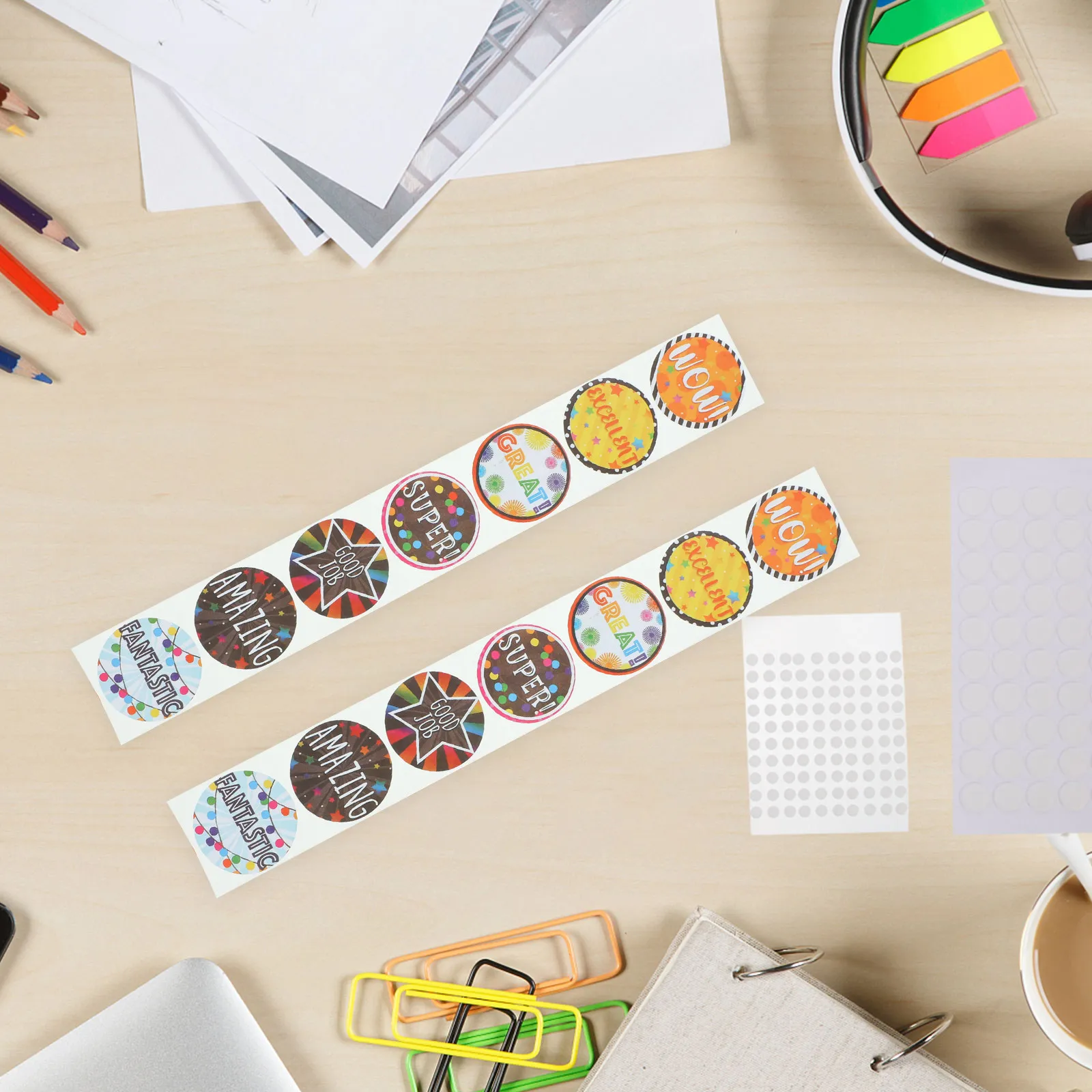 

Adorable Cartoon Reward Stickers for Children Adhesive Positive Decals School Motivational Gifts Classroom Decor