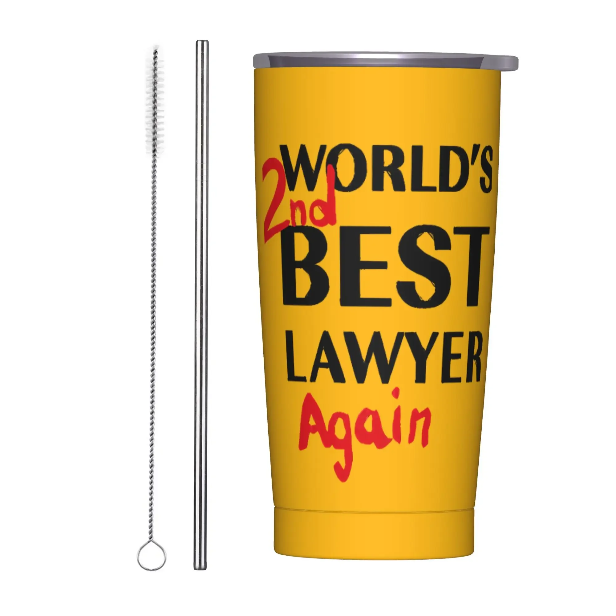Better Call Saul Insulated Tumbler with Straws Lid Breaking Bad Vacuum Coffee Mugs Double Wall Hot Cold Drink Cup, 20oz
