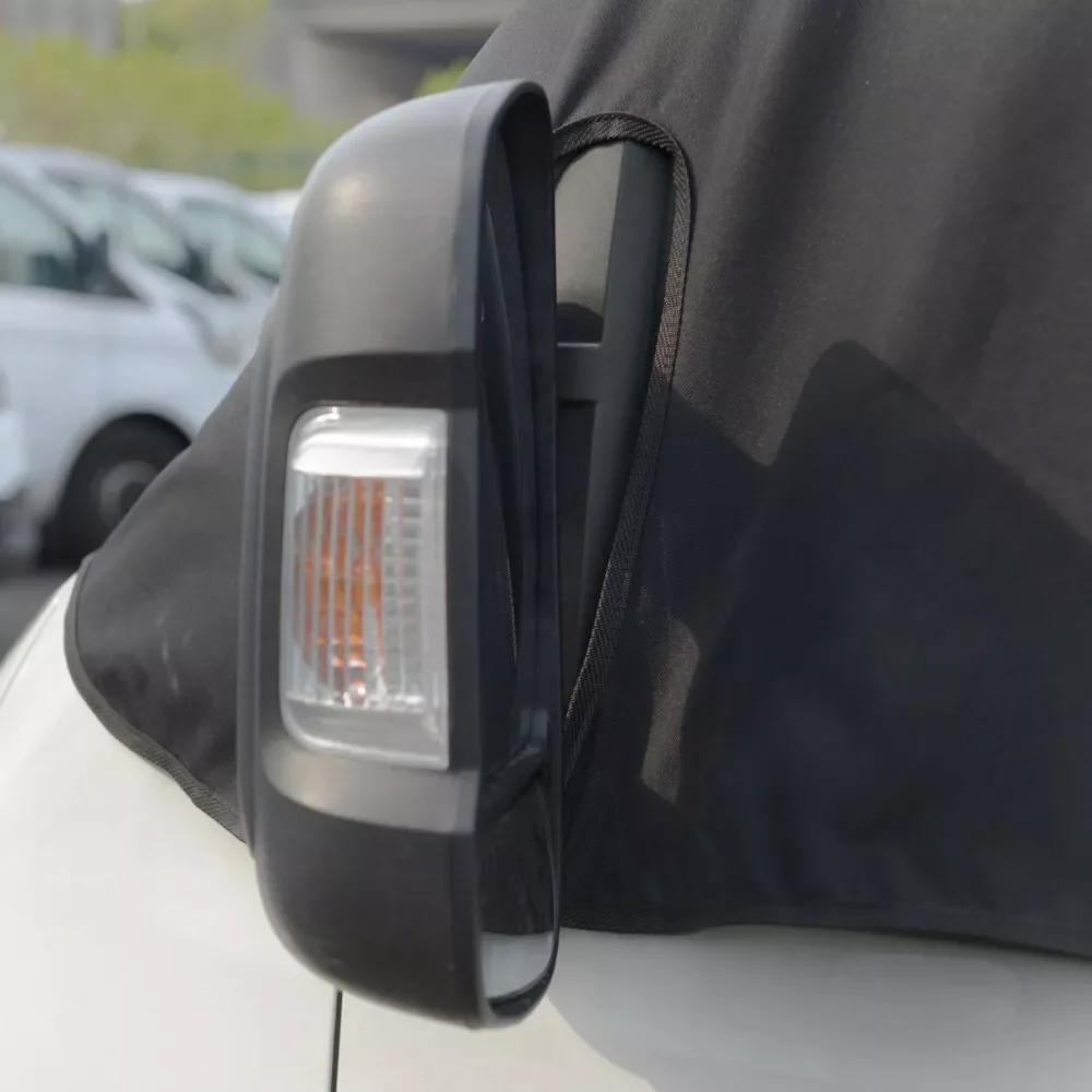Motorhome Windscreen Blackout Blind Screen Cover TAILORED DELUXE BLACK For Fiat Ducato Peugeot Boxer Citroen Relay
