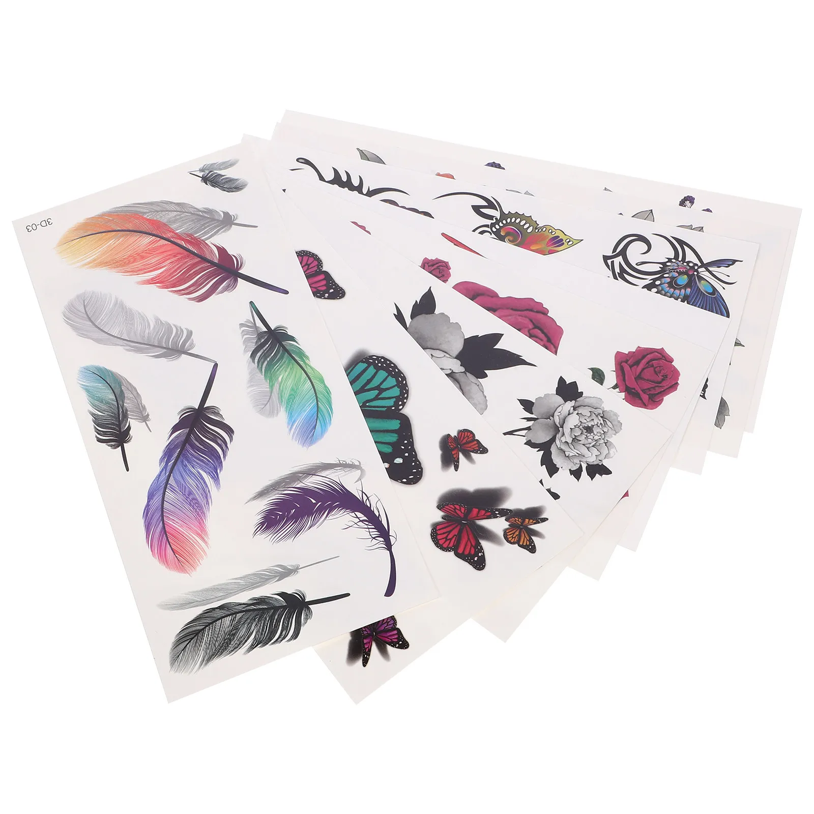

8 Sheets Temporary Tattoos Stickers Large Yellow Rose Flower Waterproof Easy Apply Remove 2 7 Days Party School Holiday Photos