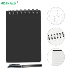 Erasable Notebook Mini A7 Paper Reusable Smart Microwave Wave Cloud Erase Notepad Portable Diary Office School Kids Gift