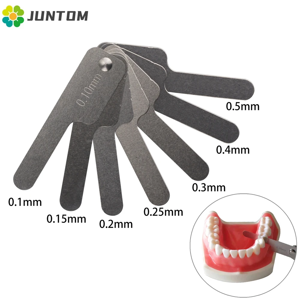 Dental Interproximal Measuring Ruler Tooth Gap Measure Stainless Steel Reciprocating IPR System Orthodontic Treatment Instrument