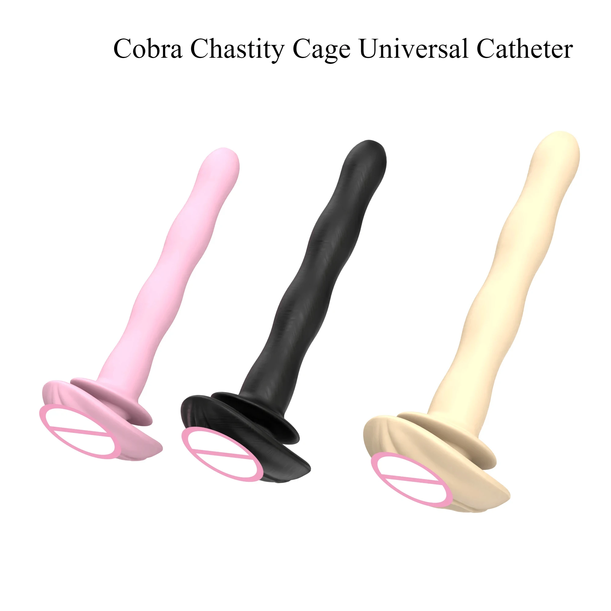 Cobra Chastity Cage Universal Catheter Abstinence Anti-Escape Chastity Lock Accessories Imitation Vaginal Catheters Sexy For Men