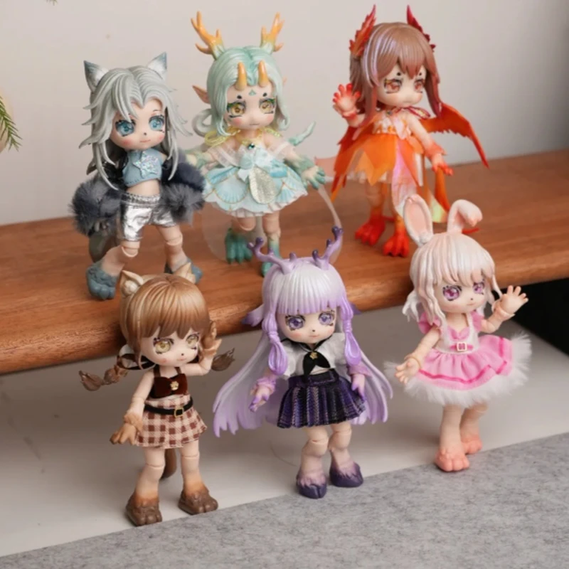 

Genuine Maytree The Book Of Beasts Series Bjd Blind Box Trendy Doll Kawaii Ornament Surprise Mystery Box Girl Customized Gift