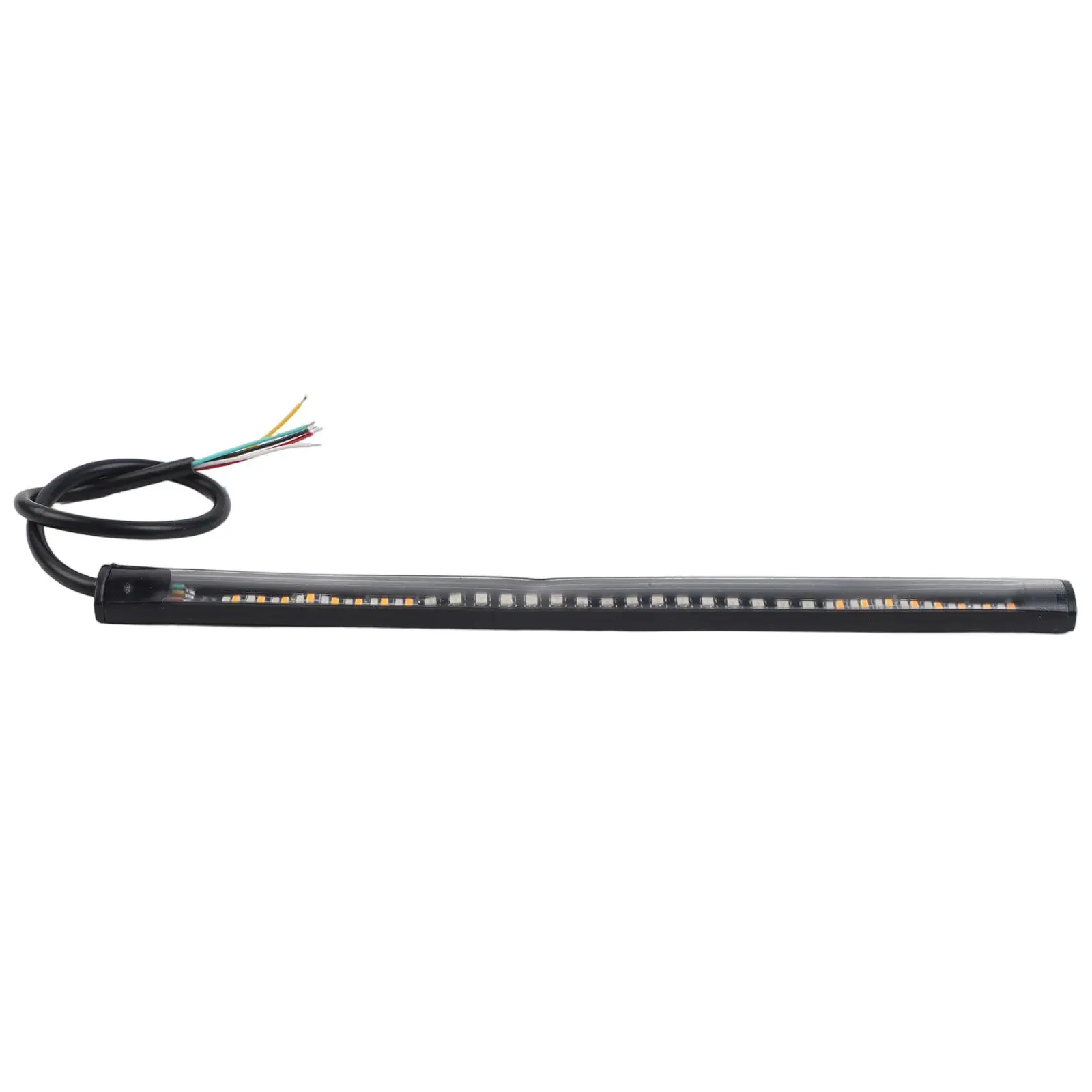 Motorcycle Flexible LED Light 48 LED Stop Signal Light Bar Strip Tail Turn Signal Tail Rear Brake Stop Bulb Lamp Brake Light