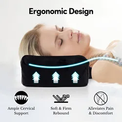 Professional EyeLash Memory Foam Neck Pillow Grafting Eyelash Groove Ergonomic Curve Neck Pillow For Makeup Beauty Salon Home