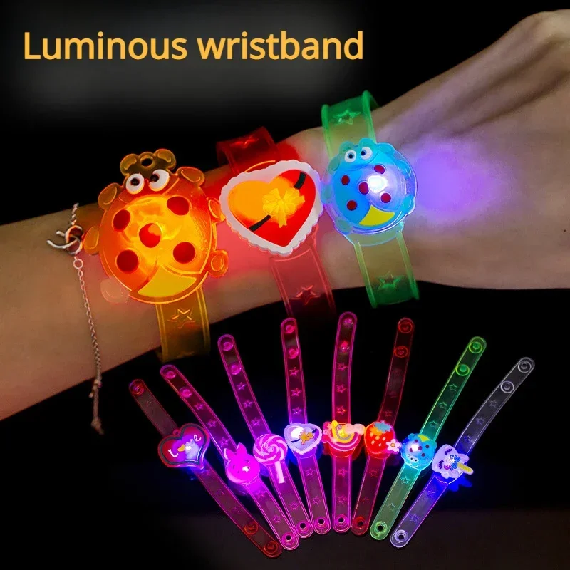 5PC Kids Birthday Party Supplies LED Cartoon Light Up Watch Toys Boys Girls Wedding Guest Souvenirs Christmas Party Gifts Pinata