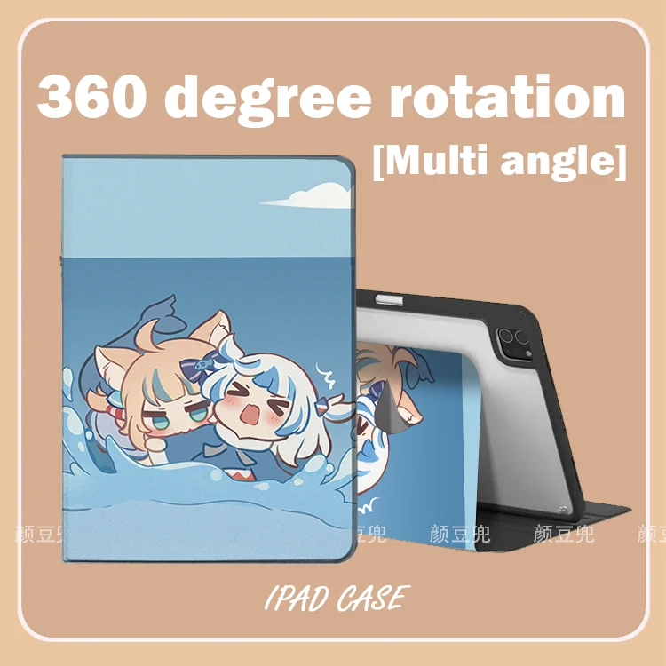 

Чехол Sameko Saba Anime GAWR GURA для iPad 10,2 8th Air 4 5 6 Mini 5 6 7 Роскошный силиконовый чехол для Air 7 Pro13 iPad 11th 2025