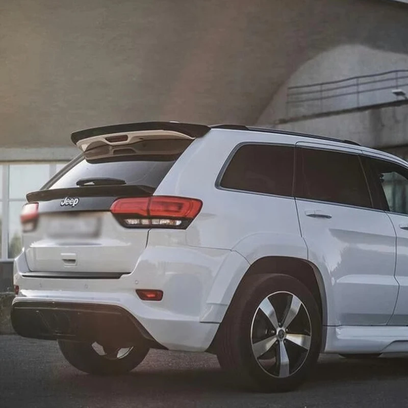 Spoiler Grand Cherokee For Jeep Car 2013-2020 Rear Trunk Lid Boot Ducktail Lip Wings Black Carbon Exterior Tuning Accessories