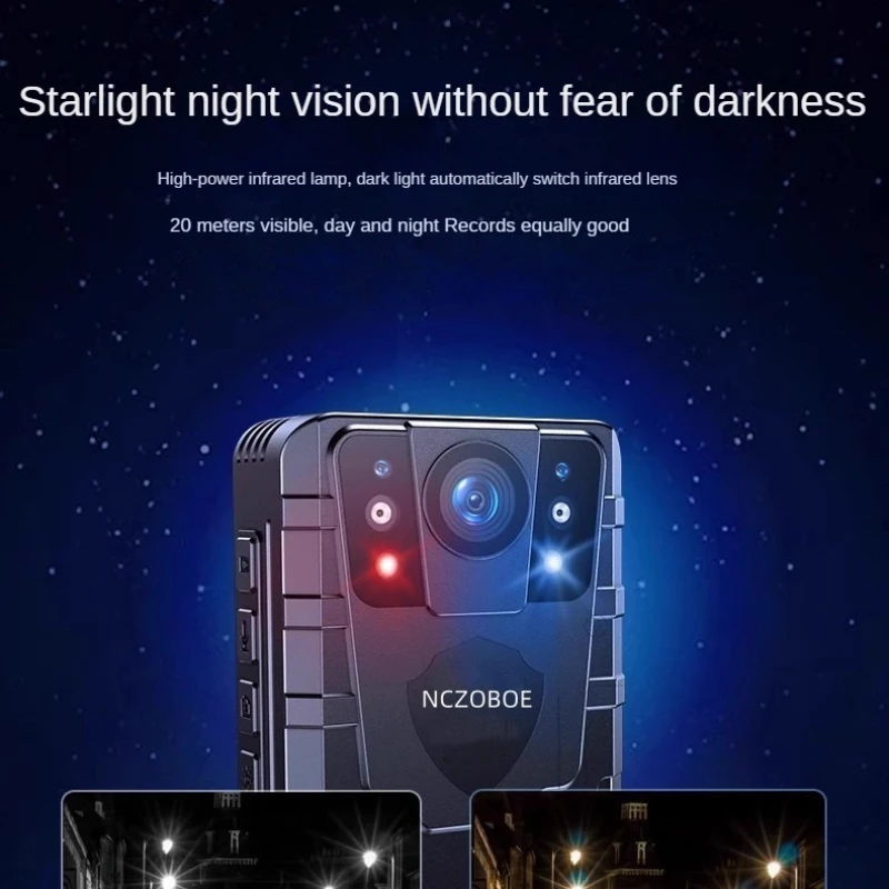 

NCZOBOE 1080P HD Mini Body Camera 2 Inch IPS Touch Screen Infrared Night Vision Mini Cam Law Enforcement Video Recorder Bodycam