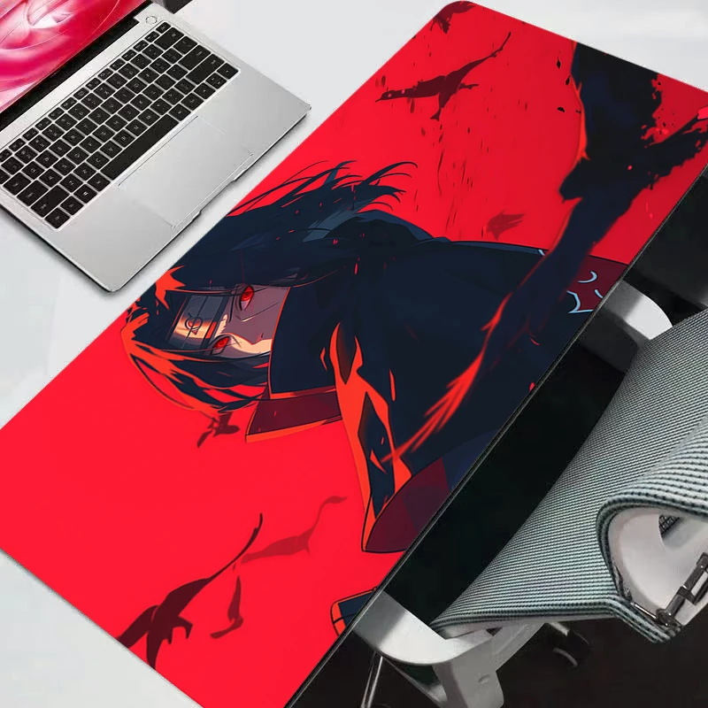 

Большой коврик для мыши с изображением Наруто, для офиса, компьютера, стола, клавиатуры, ноутбука, аксессуары, игровой коврик для мыши, аниме
