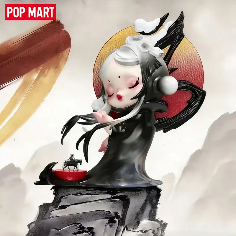 POPMART-caja ciega auténtica de la serie Golden Gallop, muñeco Kawaii, figura de acción de Anime, Caja, caja misteriosa sorpresa, regalos