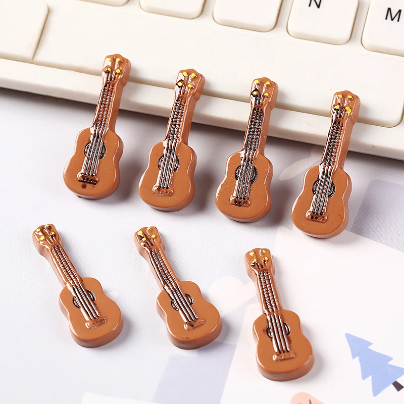 Creative Doll House Toy Accessories Resin Simulation Guitar Violin Diy Accessories Drop Glue Mobile Phone Case Accessories