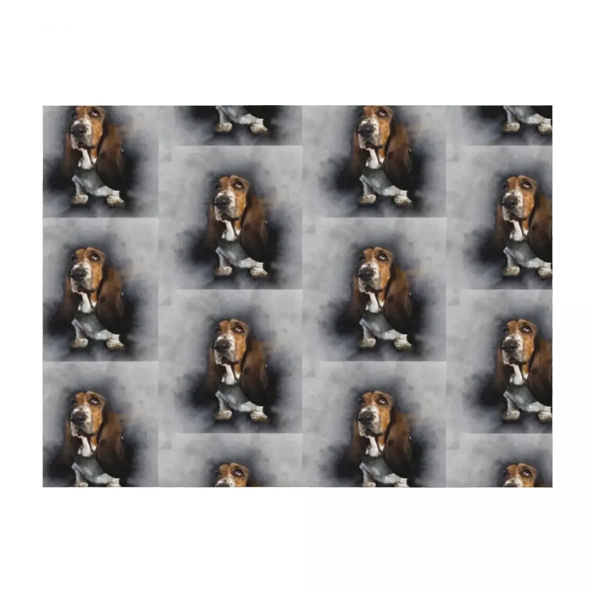

Basset Throw Blanket Baby Hairys Flannel Fashion Sofas Blankets