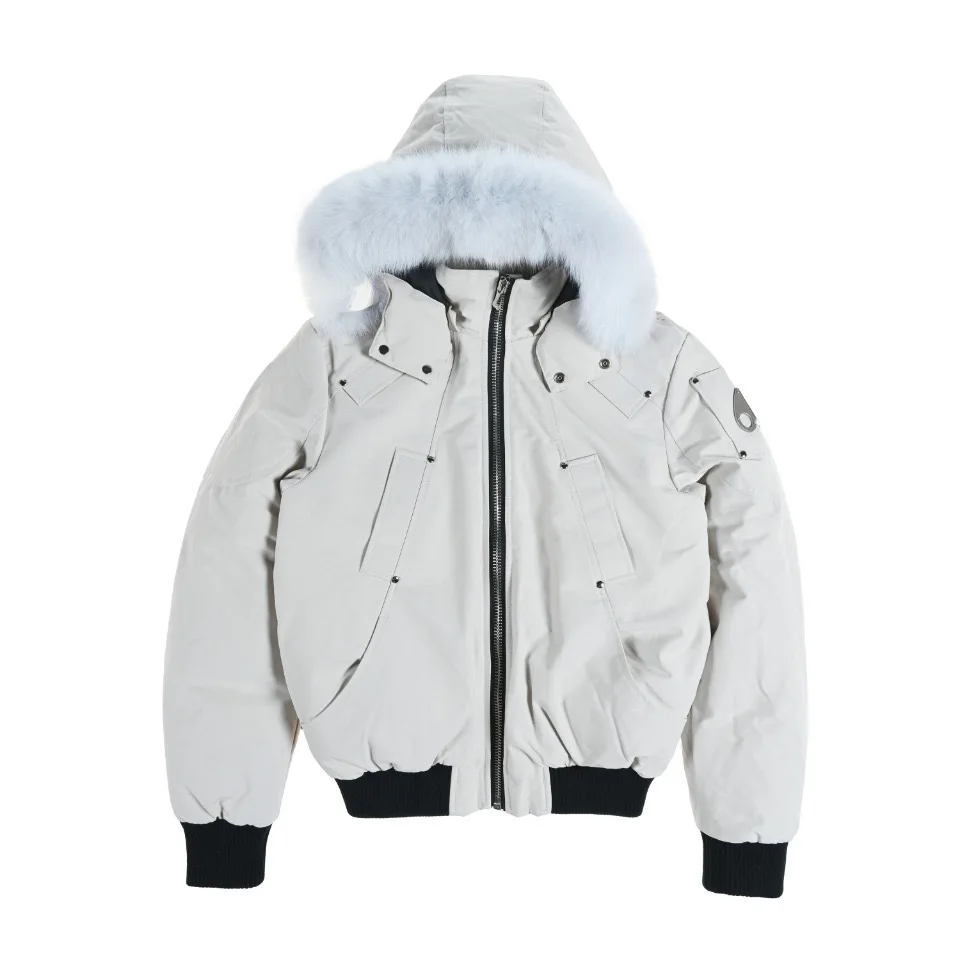 Echt Vossenbont Bal Winter Mannen MS Knukerles Debbie Parka Donsjack Dikkere Outdoor Mode Jas Dikke Winddicht Kort en Lang