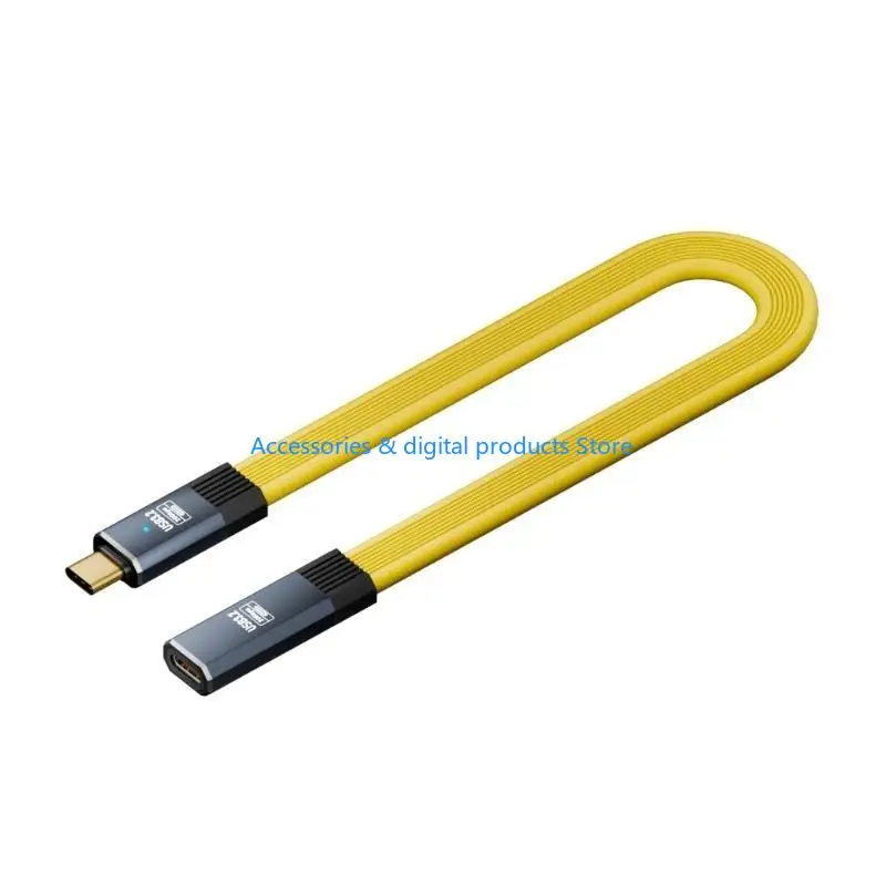 77JD 5A USB Type C Cable Male to Female 100W Power Delivery Fast Charging Data Sync 8K@60Hz Resolution for Smartphone Tablet