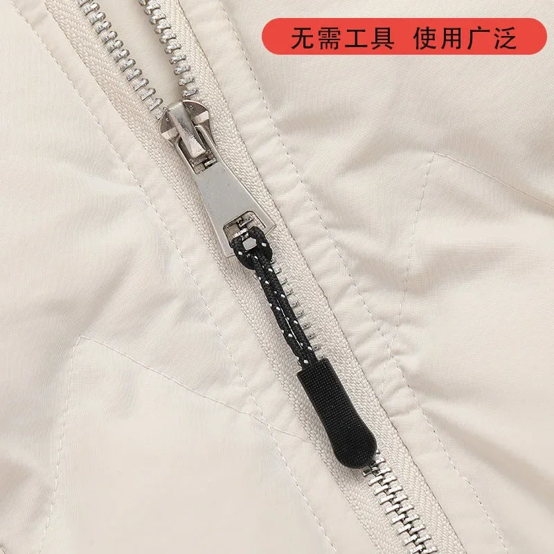 10pcs Zipper Pull Puller End Fit Rope Tag Replacement Clip Broken Buckle Fixer Zip Cord Tab Travel Bag Suitcase Tent