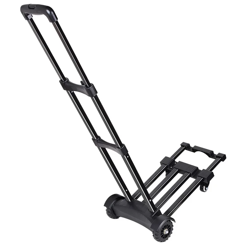 Folding trolley Shopping trolley Four-wheel trolley Luggage cart Pull goods Handling Portable shopping cart