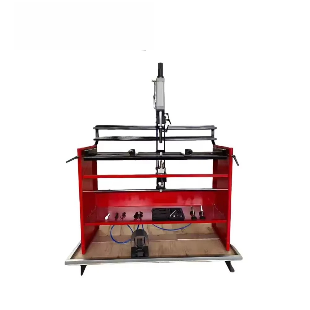 Automobile engine cylinder head valve spring disassembly and assembly machine