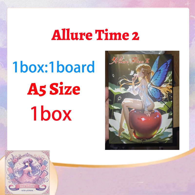 

2025 Newest Allure Time Wave 2 A5 Size Single Waifu Boards Collection Box Doujin Booster Spicy Art Toy Gift for Hobbyists