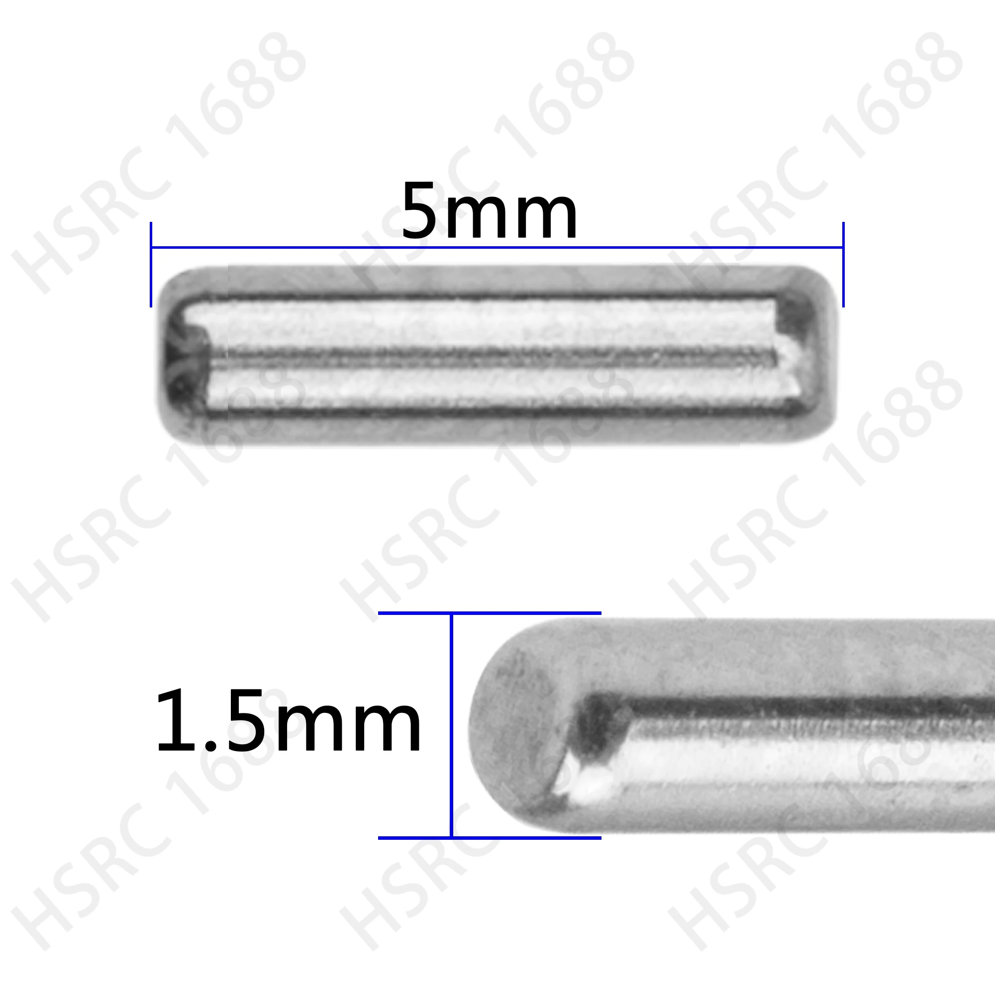 50Pcs 1.5x5mm / 1.5x10mm Pin Hex Wheel Hub Nut Pins Hinge pin for Axial SCX24 FMS FCX24 WPL Wltoys 124017 MJX Hyper Go RC Car view 3