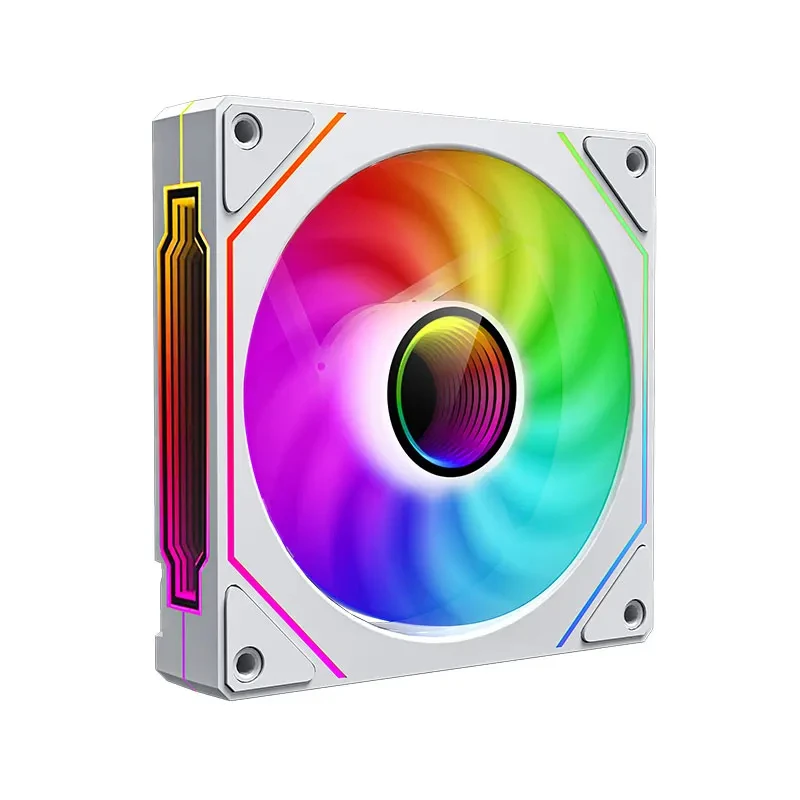 UPSIREN UF-1 PRISM 4 PRO Wentylator do obudowy komputera 12 cm ARGB 4-pinowy cichy wentylator chłodzący PWM 12V Duża objętość powietrza 45,2CFM/600-1500RPM — zdjęcie 7