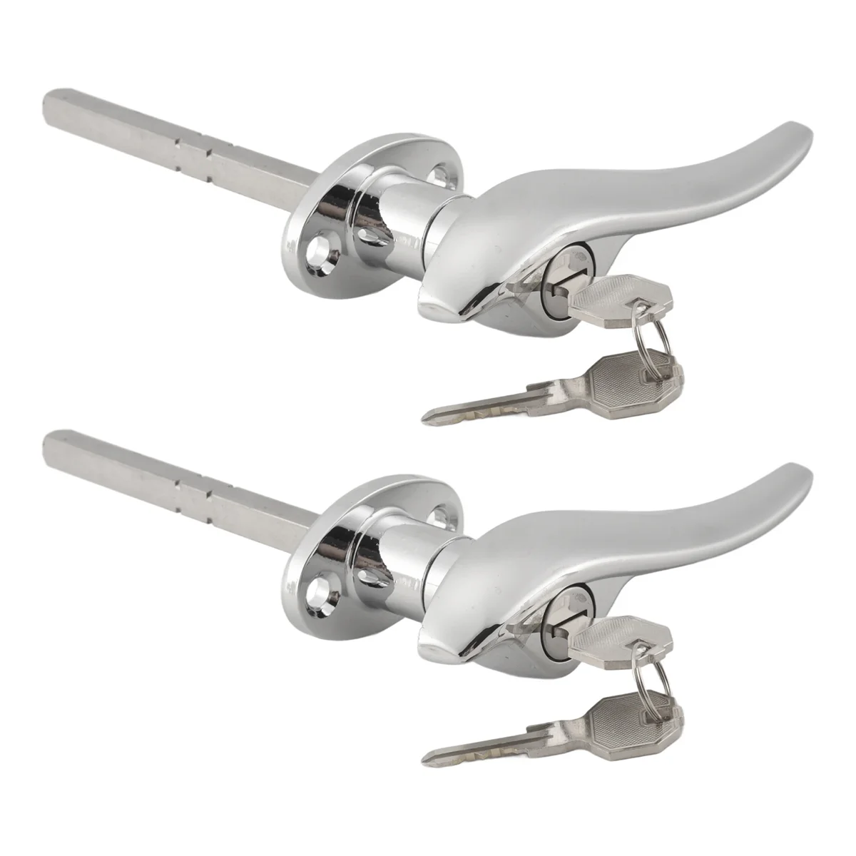 A61E-2Pcs Car Door Outside Locking Handles MATCHING LOCKS for Ford 1932 3-Window Coupe for Ford 1933 1934 Passenger Car