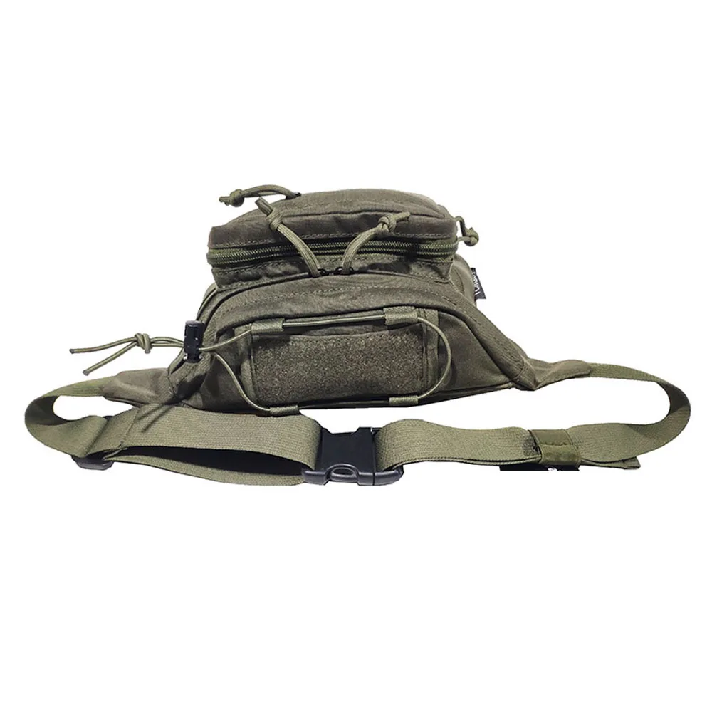 Outdoor Sports Triangle Bodypack Riding Travel Waist Bag Mountaineering Running Bumbag Chest Bag TC0089-RG Ranger Green