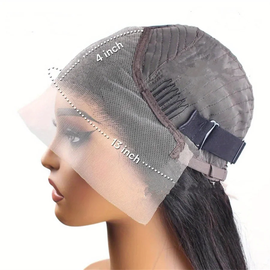 13x4 frontal lace 24inch long body wave human hair wigs for women 1b30 color daily party use 150% density remy hair wig image 5