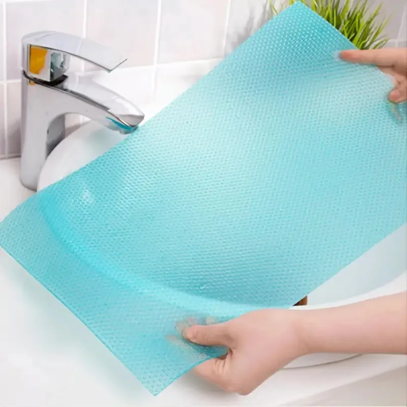 8 Pcs Refrigerator Liners Mats Washable Refrigerator Mats Liner Waterproof Oilproof Shinywear Fridge Liners for Shelves Cover