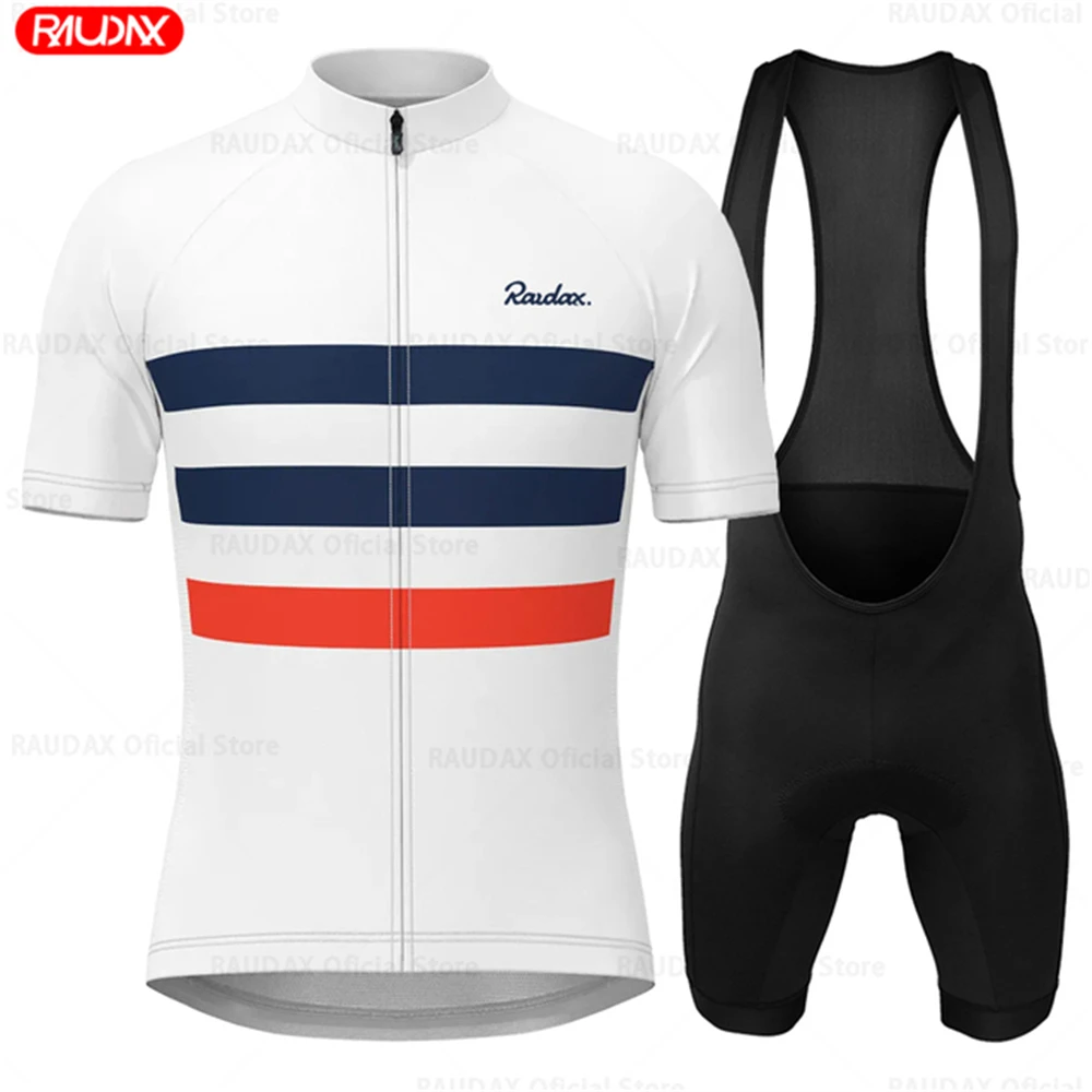 2023 Cycling Clothing Men Raudax Clothing Suit Breathable Mountain Bike Clothes Sportwears Summer Short Sleeve Cycling Jersey