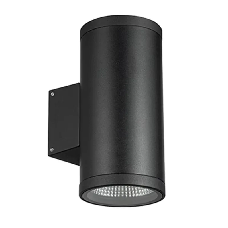 Waterproof outdoor wall lamp Double head round exterior wall up and down lighting Garden pillar wall lamp
