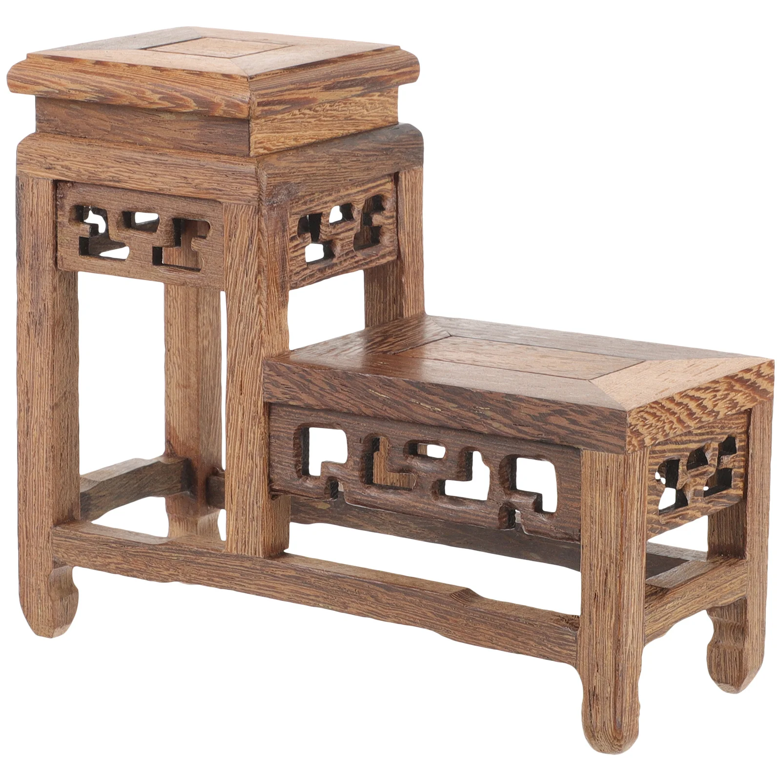 

Wooden Chicken Wing Display Base Premium Wood Plant Stand Flowerpot Holder Vase Rack Indoor Garden Bonsai Display