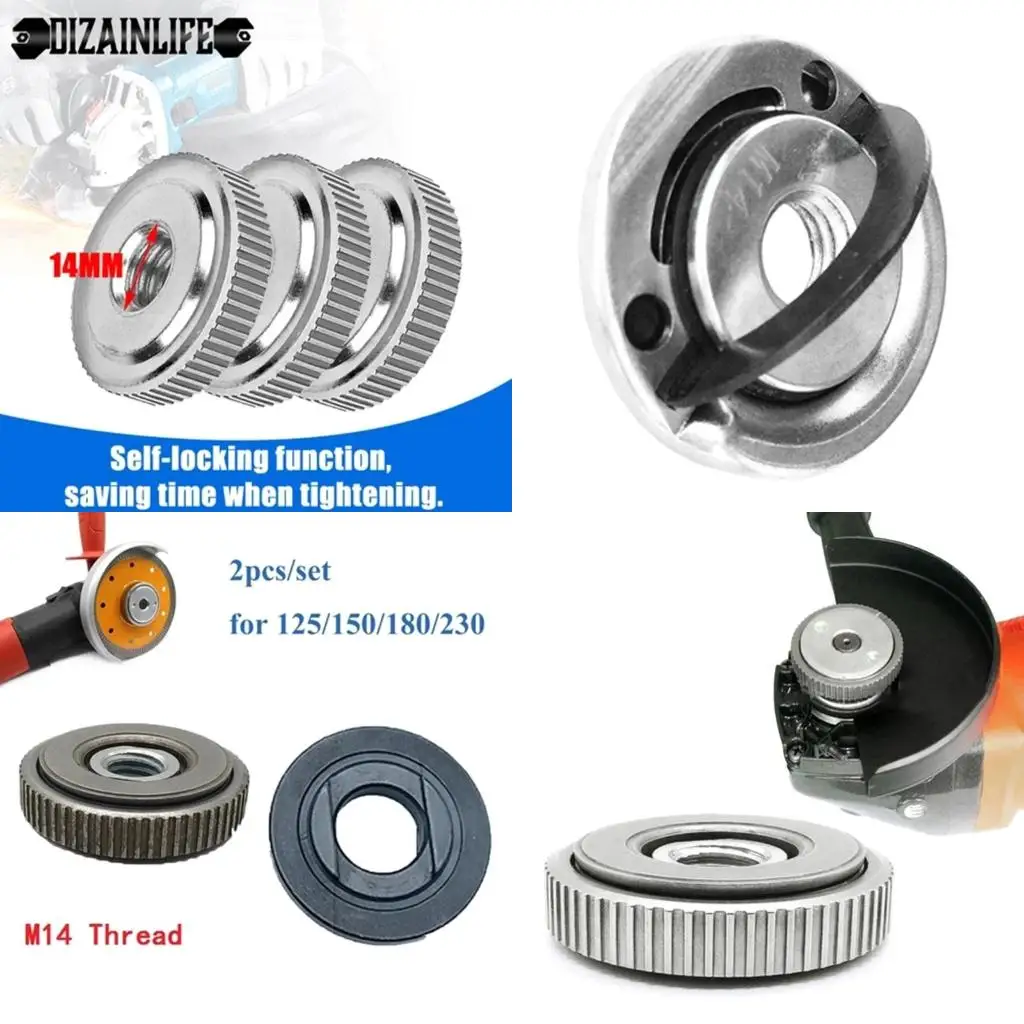 M14  Quick Release Nut Replacement Power Angle Angle Grinder Quick Change Flange Locking Nut Excellent Workmanship high quality