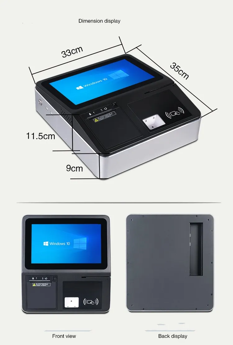 Imagem -06 - Android Windows Sistema de Registo de Dinheiro 11.6 Polegada 80 mm Impressora de Recibos Pos Caixa da Tela de Toque para o Negócio Loja Loyverse Tudo em