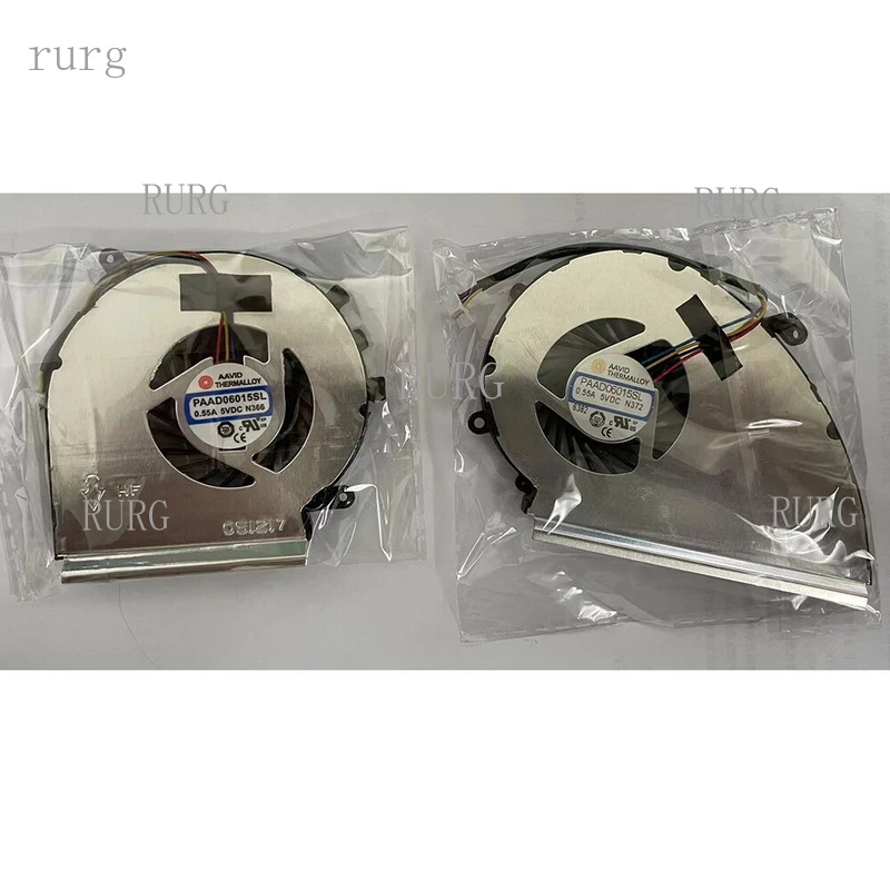 R+  For MSI GE72VR GL72M GF72VR GP72MVR MS-1799 CPU GPU Fan Cooling Fan PAAD06015SL