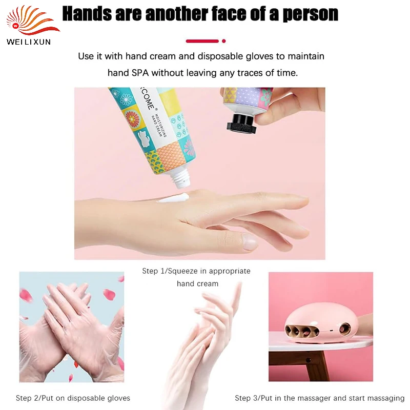 Traitements de Relaxation beauté Premium Massage des mains pneumatique masseur de mains sans fil pression d'air compresse chaude outil d'acupression