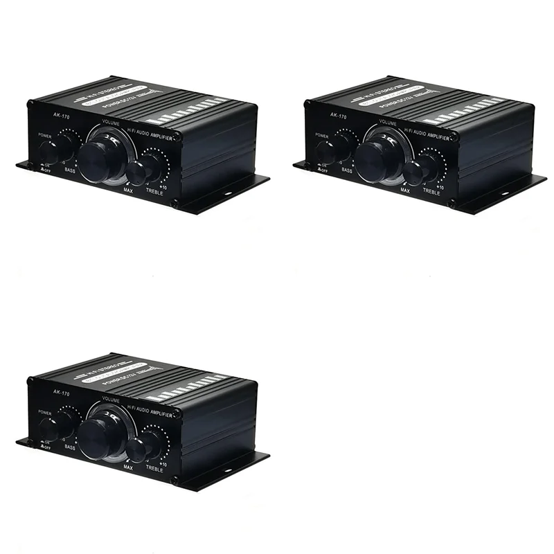 [NEW A09R!】 3X Power Amplifier Radio Fm Mini Amplifier 400W Hifi Mini Hifi Audio Power Amplifier Audio Amplifier Ak170