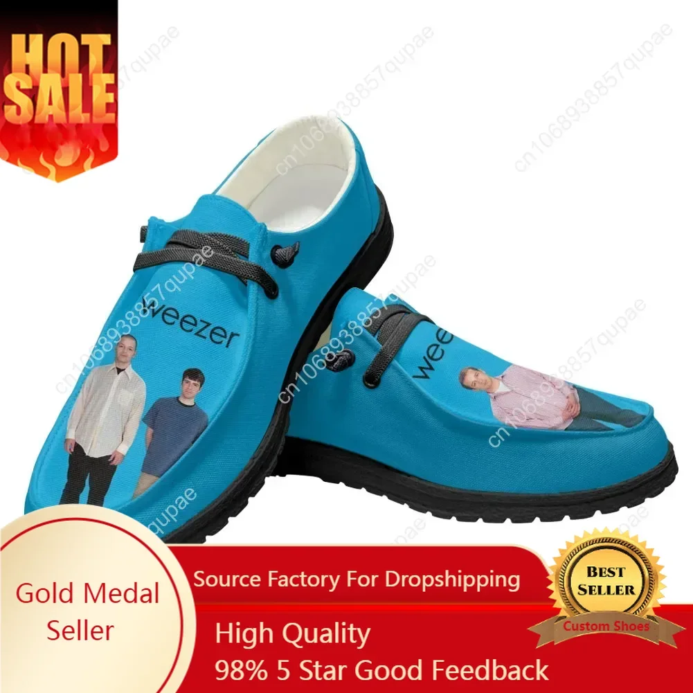 

Weezer Casual Shoes Pop Rock Band Men Woman Flat Shoe Breathable Indoor Outdoor Lightweight Footwear Couple Custom Made Shoe